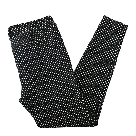 Ricki’s Pants Slim Fit Cropped Ankle Zipper Stretch Black & White Size 0 - Picture 13 of 14